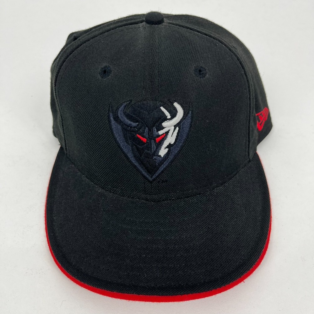 New Era 59FIFTY DePaul Blue Demons Fitted Hat Black Red Size 7 1/4 Mens Cap